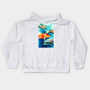 Koi In Motion Kids Hoodie